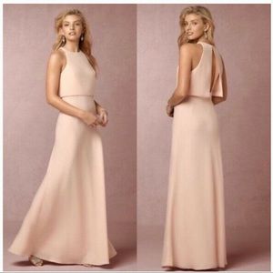 [Anthro] Jill Stuart Iva Crepe Dress in Powder,  8